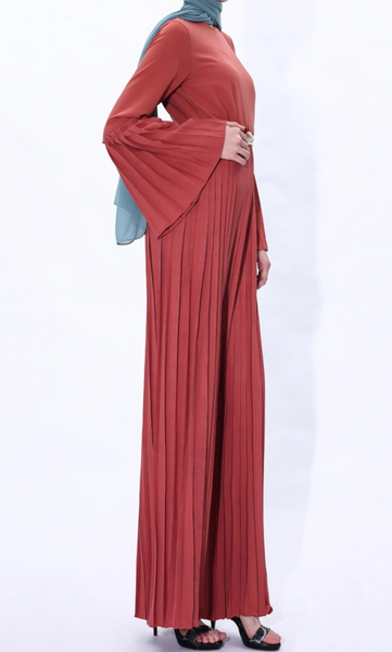 Pleated Maxi Dress