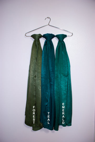 Textured Nonslip Satin Scarf